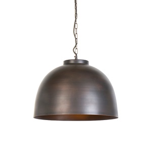 QAZQA, Industrielle Hängelampe braun 45,5 cm - Hoodi