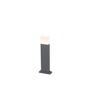 QAZQA, Moderne Außenleuchte dunkelgrau 45cm inkl. LED IP54 - Malia, Moderne Außenleuchte dunkelgrau 45cm inkl. LED IP54 - Malia
