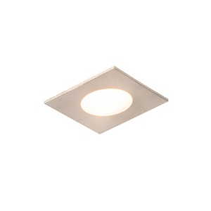QAZQA, Set mit 3 Einbaustrahlern aus quadratischem Stahl inkl. LED IP65 - Einfach, Set mit 3 Einbaustrahlern aus quadratischem Stahl inkl. LED IP65 - Einfach
