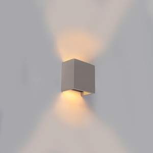 QAZQA, Industrielle Wandleuchte Beton - Meave