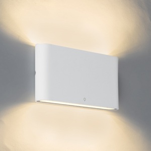 QAZQA, Wandleuchte weiß 17,5 cm inkl. LED IP65 - Batt