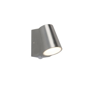 QAZQA, Außenleuchte Aluminium mit Bewegungsmelder inkl. LED - Uma
