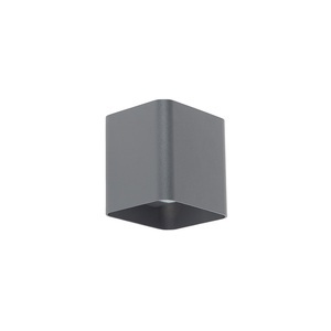 QAZQA, Moderne Wandleuchte anthrazit inkl. LED IP54 eckig - Evi
