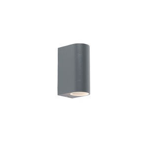 QAZQA, Moderne Wandleuchte dunkelgrau IP44 - Ben 2