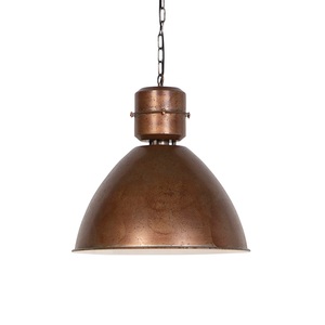QAZQA, Industrielle Hängelampe Bronze - Flynn, Industrielle Hängelampe Bronze - Flynn