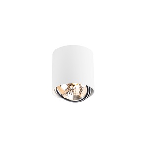 QAZQA, Design Spot Zylinder weiß inkl. LED - Impact-Up G9, Design Spot Zylinder weiß inkl. LED - Impact-Up G9