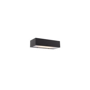 QAZQA, Design längliche Wandleuchte schwarz 25cm - Houx