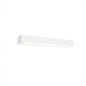 QAZQA, Design längliche Wandleuchte weiß 60 cm - Houx