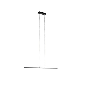 QAZQA, Moderne Hängelampe schwarz 90 cm inkl. LED - Banda, Moderne Hängelampe schwarz 90 cm inkl. LED - Banda