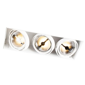 QAZQA, Einbauspot weiß AR111 - Oneon 111-3 Trimless