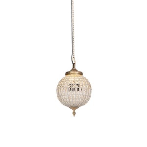 QAZQA, Art Deco Hängelampenkristall mit Gold 35 cm - Kasbah, Art Deco Hängelampenkristall mit Gold 35 cm - Kasbah