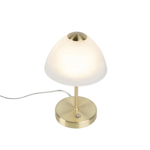 TRIO LEUCHTEN, Design Tischleuchte gold dimmbar inkl. LED - Joya, Design Tischleuchte gold dimmbar inkl. LED - Joya