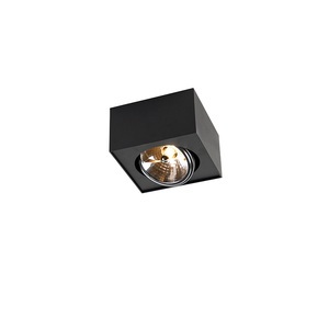 QAZQA, Design Spot Square 1-flammig inkl. G9 schwarz - Kaya