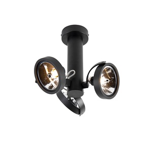 QAZQA, Designspot verstellbar 3-Licht inkl. G9 schwarz - Goes, Designspot verstellbar 3-Licht inkl. G9 schwarz - Goes