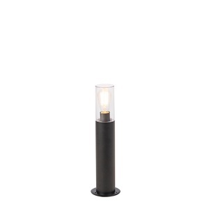 QAZQA, Moderne Stehleuchte schwarz 50 cm - Rullo, Moderne Stehleuchte schwarz 50 cm - Rullo