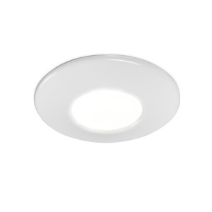 QAZQA, 3er Set moderne Einbaustrahler weiß IP44 - Gap, 3er Set moderne Einbaustrahler weiß IP44 - Gap