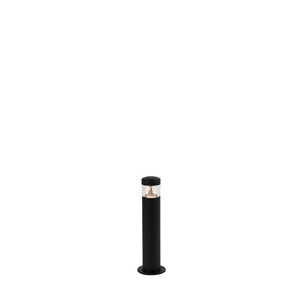 QAZQA, Moderne Außenleuchte schwarz 40 cm IP44 inkl. LED - Roxy, Moderne Außenleuchte schwarz 40 cm IP44 inkl. LED - Roxy