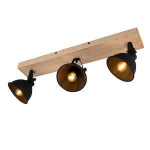 LeuchtenDirekt, LeuchtenDirekt 11983-18 SAMIA Wandleuchte E14 Schwarz