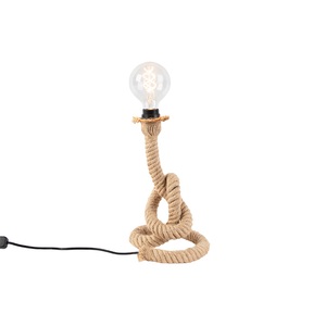 LeuchtenDirekt, LeuchtenDirekt ROPE 15480-18 Tischlampe E27 Schwarz