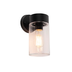 QAZQA, Moderne Wandleuchte schwarz 26,8 cm IP44 - Jarra, Moderne Wandleuchte schwarz 26,8 cm IP44 - Jarra