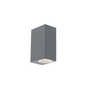 QAZQA, Set mit 2 modernen Wandleuchten Anthrazit IP44 - Baleno II, Set mit 2 modernen Wandleuchten Anthrazit IP44 - Baleno II