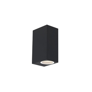 QAZQA, Set mit 2 modernen Wandleuchten schwarz IP44 - Baleno II, Set mit 2 modernen Wandleuchten schwarz IP44 - Baleno II