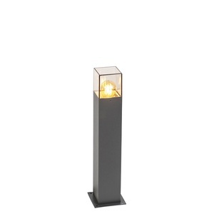 QAZQA, Wegeleuchte Dänemark, anthrazit, Höhe 50 cm, Moderne Außenstehleuchte 50 cm anthrazit IP44 - Dänemark
