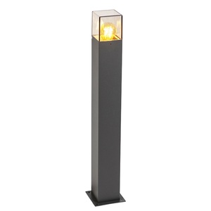 QAZQA, Wegeleuchte Dänemark, anthrazit, Höhe 70 cm, Moderne Stehlampe 70 cm Anthrazit IP44 - Dänemark