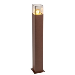 QAZQA, Wegeleuchte Dänemark, rostbraun, Höhe 70 cm, Industrielle Außenstehleuchte 70 cm rostbraun IP44 - Dänemark