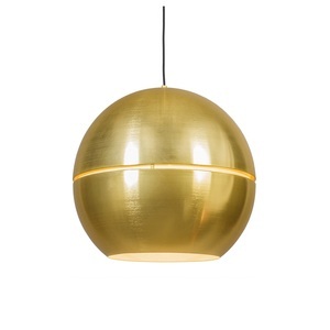 QAZQA, Art Deco Hängelampe Gold 50 cm - Slice, Art Deco Hängelampe Gold 50 cm - Slice