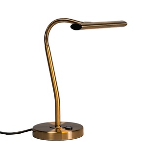 Trio Lighting, Biegsame LED-Tischleuchte Curtis, altmessing, Biegsame LED-Tischleuchte Curtis, altmessing