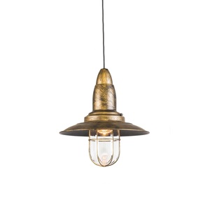 Trio Lighting, Küchen-Pendelleuchte Fisherman, altmessing, Trio Leuchten HÄNGELEUCHTE 32/150 cm , 304500104 Fisherman , Messingfarben , Metall , 150 cm , 004102039101
