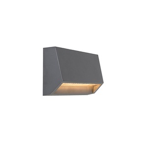 QAZQA, Moderne Außenwandleuchte dunkelgrau inkl. LED IP65 - Sandstone 2