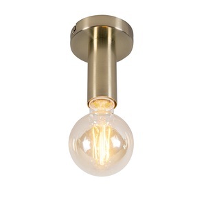 QAZQA, Moderne Deckenleuchte Gold - Facil 1, Moderne Deckenleuchte Gold - Facil 1