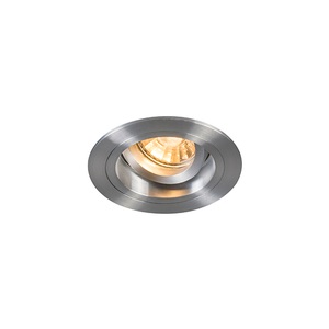QAZQA, Einbaustrahler rund Aluminium dreh- und neigbar - Chuck