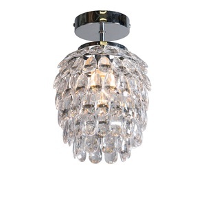 TRIO LEUCHTEN, Art Deco Deckenlampe Stahl 19 cm dimmbar - Bling, Art Deco Deckenlampe Stahl 19 cm dimmbar - Bling