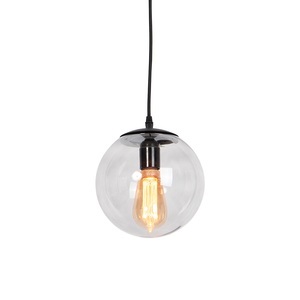QAZQA, Moderne Hängelampe grau 20 cm - Pallon, Moderne Hängelampe grau 20 cm - Pallon