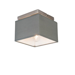 QAZQA, Moderne Deckenleuchte grau - VT 1