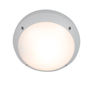 QAZQA, Moderne Wand- und Deckenleuchte grau IP65 - Gelmi, Moderne Wand- und Deckenleuchte grau IP65 - Gelmi