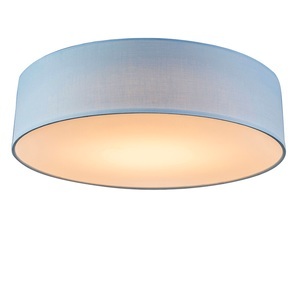QAZQA, Deckenleuchte blau 40 cm inkl. LED - Drum LED, Deckenleuchte blau 40 cm inkl. LED - Drum LED