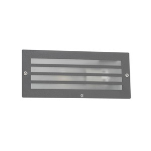 QAZQA, Moderne Einbauleuchte dunkelgrau IP44 - Hurricane, 