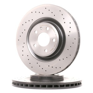 BREMBO - (BREMBO), BREMBO - Bremsscheibe, Bremsscheibe Vorne Gelochten Brembo Xtra für Honda CRX Del Sol EG/EH 1.6i 16V VTi 160ps