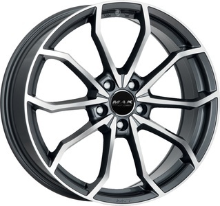 MAK, MAK LOWE-FF Felge 7.5x18 5x100 ET51 GUN MET MIRROR FACE, 