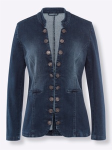 Jeans-Blazer in darkblue-stone-washed von heine