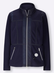 undefined, Fleece-Jacke in marine von heine, heine Fleecejacke