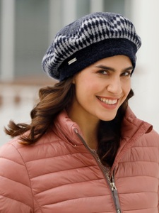 undefined, Mütze in navy von heine, Casual Looks Baskenmütze