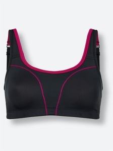 Sport-BH ohne Bügel in schwarz von Susa