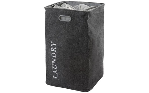 AQUANOVA - Wäschekorb Evora 112 l, Dunkelgrau