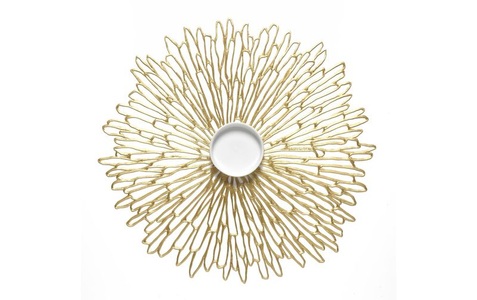 CHILEWICH, Tischset BLOOM gilded, Chilewich Tischset Bloom 38.6 cm x 39.8 cm, Gold