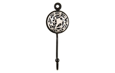 Tranquillo, Tranquillo - Wandhaken handbemalt Beige/Schwarz, Tranquillo Wandhaken handbemalt Beige/Schwarz